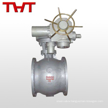 Pneumatic actuated cast steel WCB flange eccentric semi-ball valve